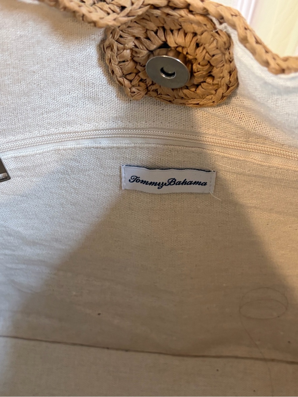 Tommy Bahama Tan Woven Raffia Hobo Bag - Picture 6 of 7